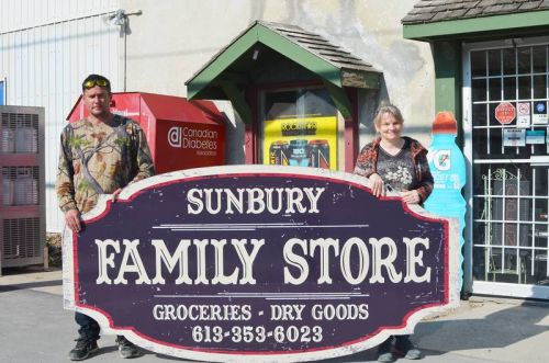 Mike Healey and Angie Clark, have big plans for the Sunbury Family Store.